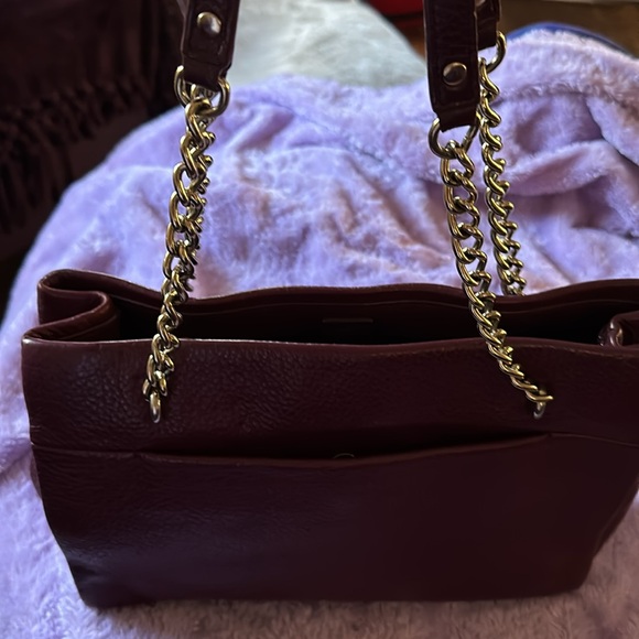 Kate Spade Mulberry Plum color handbag. Gold tone hardware. - Picture 2 of 9